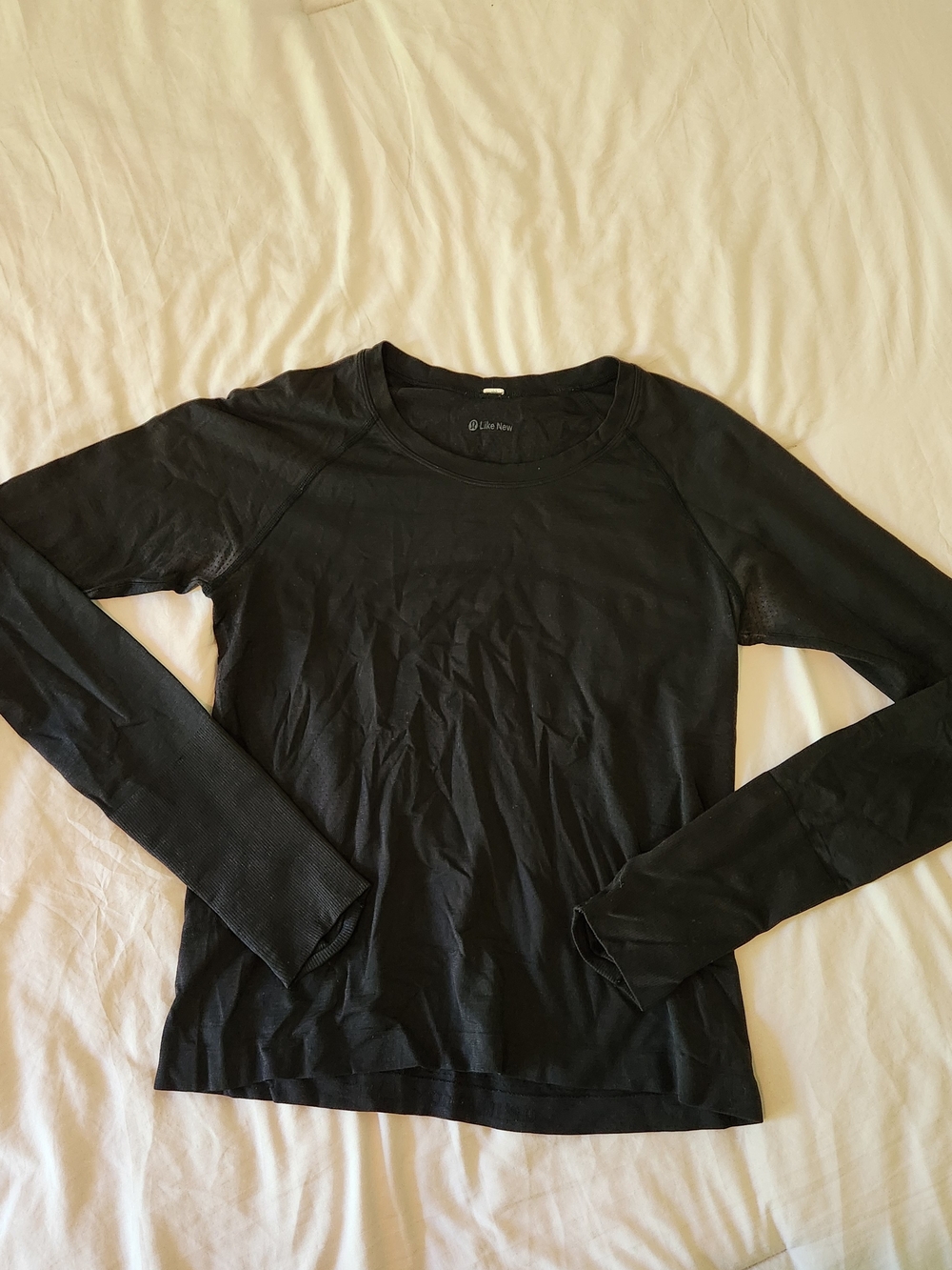 lululemon athletica Like New Black Run Swiftly Long Sleeve Crew Top